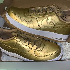 Gold Air Force Ones